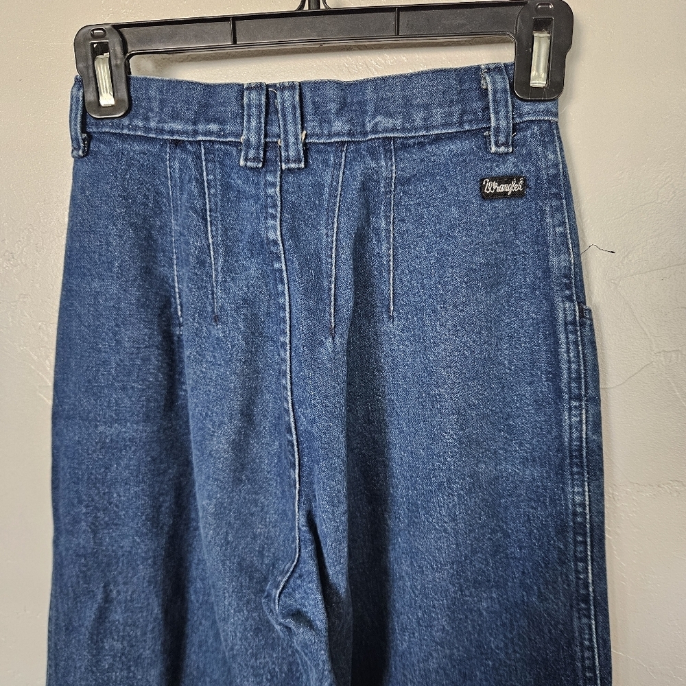 Silver Lake Wrangler Vintage Women's 5/6x36 High-Waisted Button-Fly Blue Jeans - Picture 7 of 8